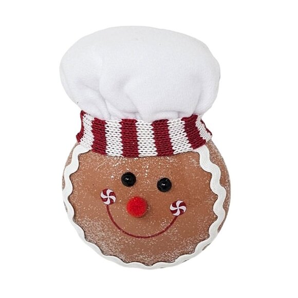 Gingerbread Cookie Baker  Christmas Ornaments (Set of 4), Holiday Party Decor - Picture 7 of 7